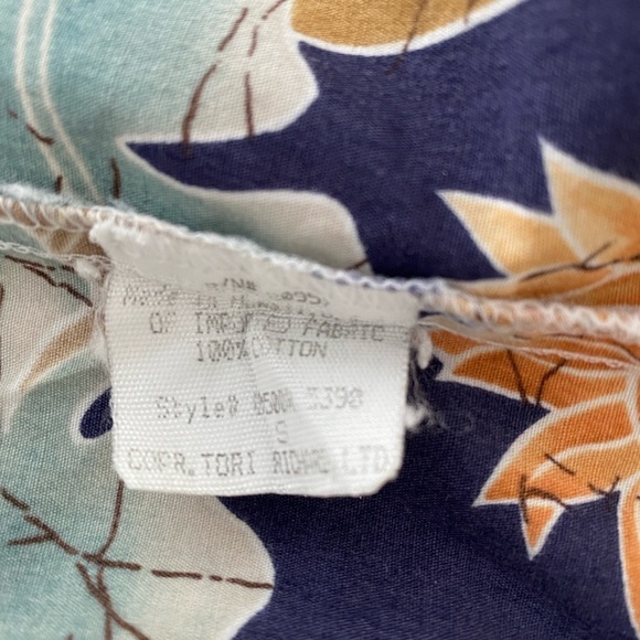 TORI RICHARD Aloha Hawaiian Reverse Print Collared Shirt Men S Small - Picture 6 of 7
